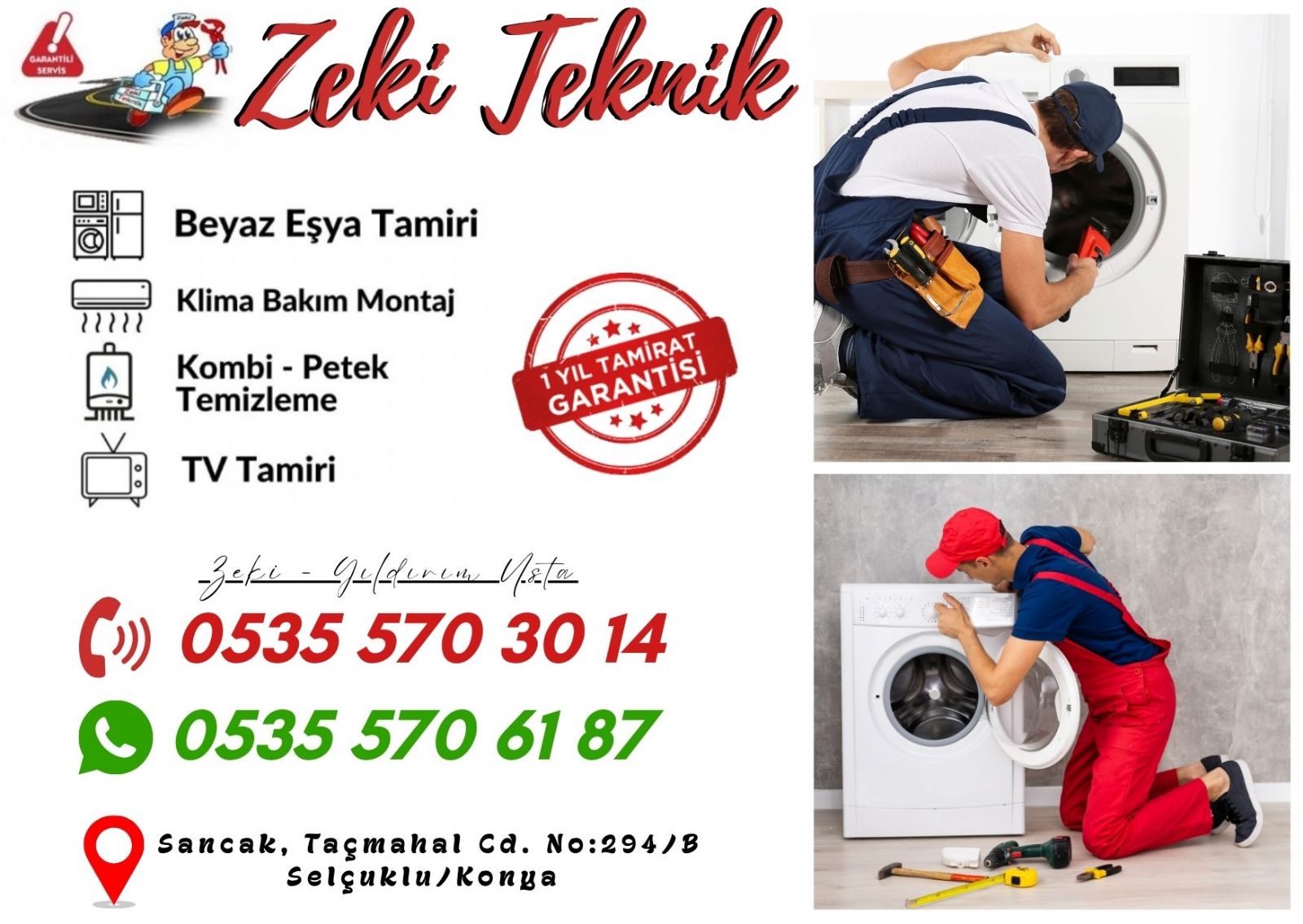 Selçuklu Çamaşır Makinesi Tamircisi